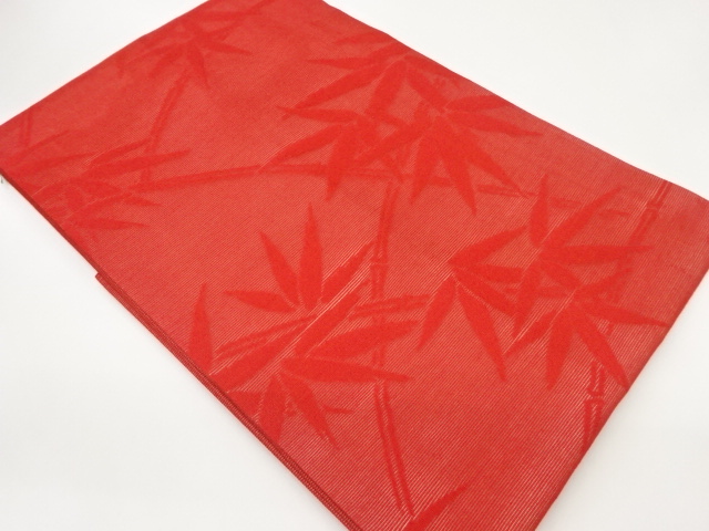 JAPANESE NAGOYA OBI FOR SUMMER / UNUSED / BAMBOO GRASS